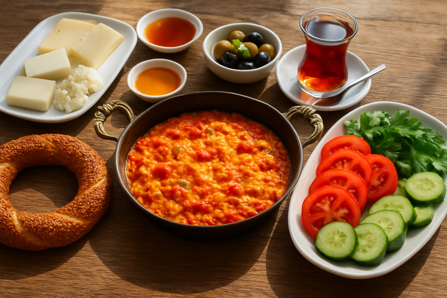 Recettes simples pour réussir un petit dej turc savoureux