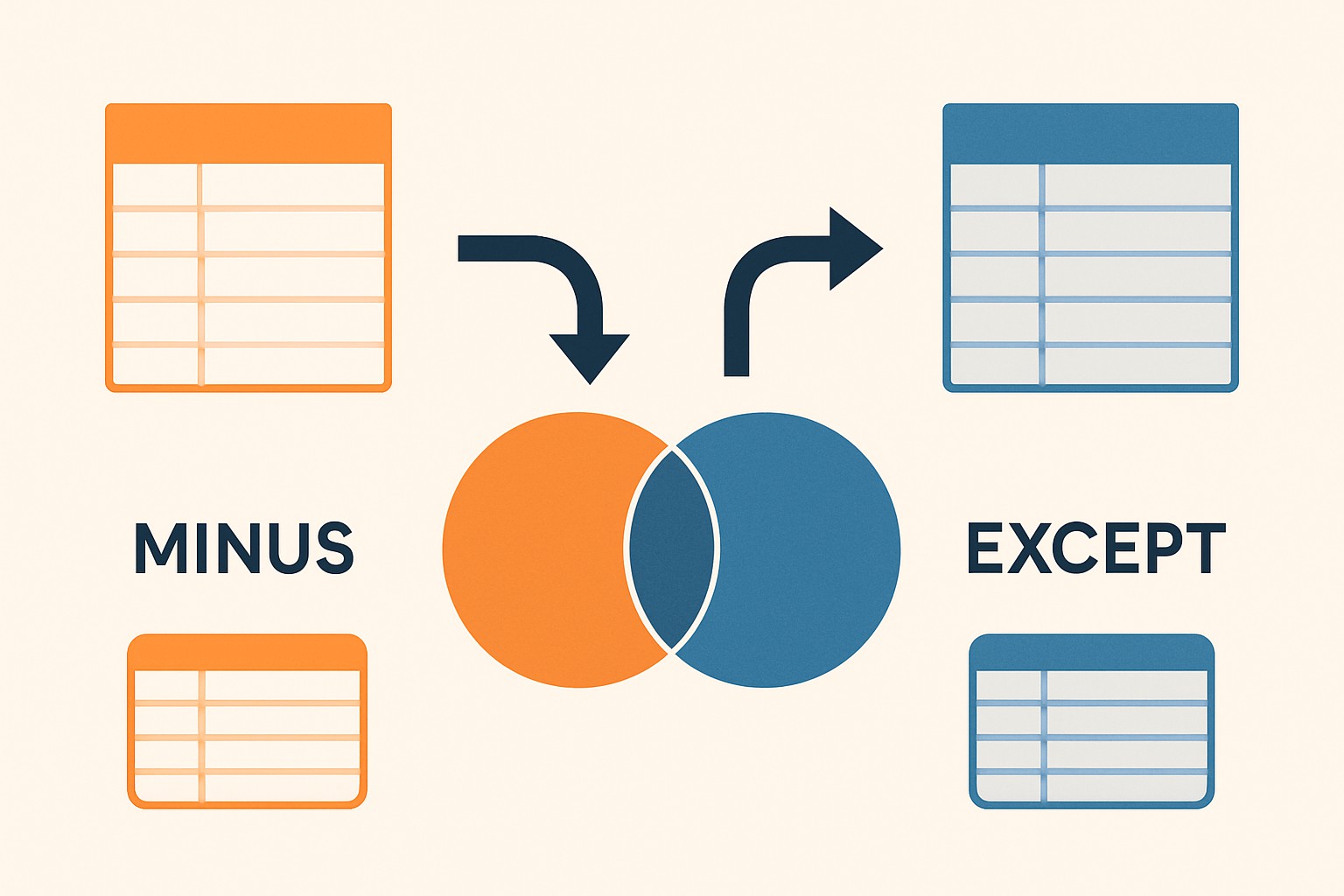 Soustraction SQL expliquée avec exemples simples