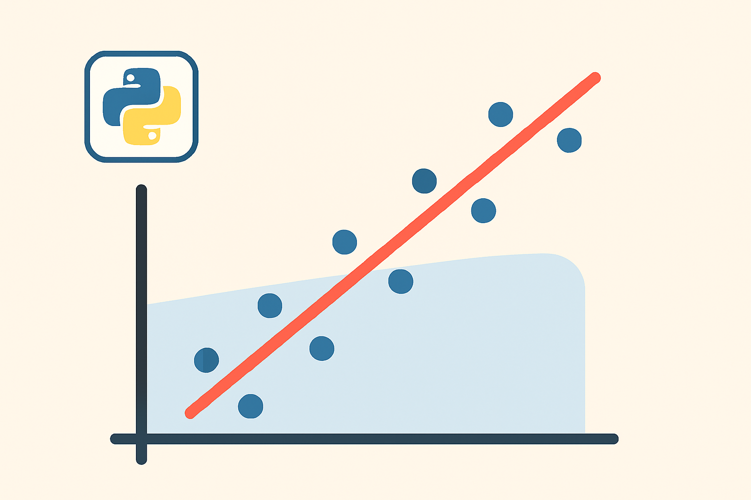 Illustration de l'ajustement d'une droite sur des points de données avec la fonction curve_fit de SciPy
