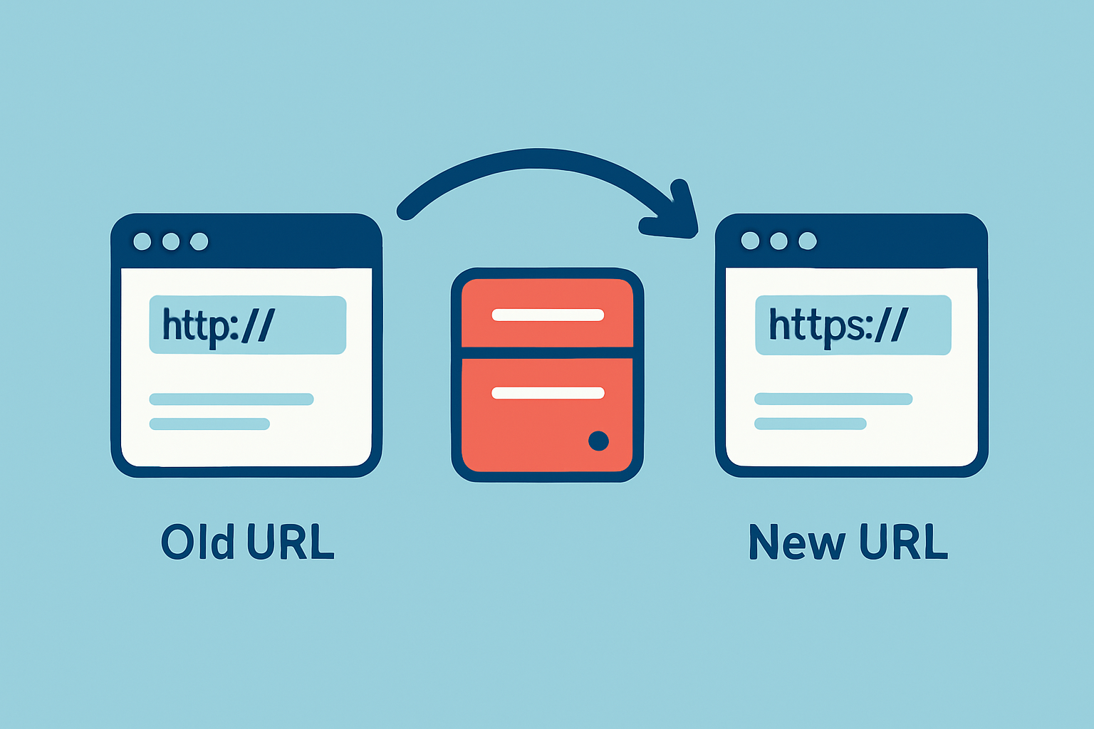 Illustration d'une redirection mod_rewrite de l'ancienne URL vers la nouvelle URL dans Apache