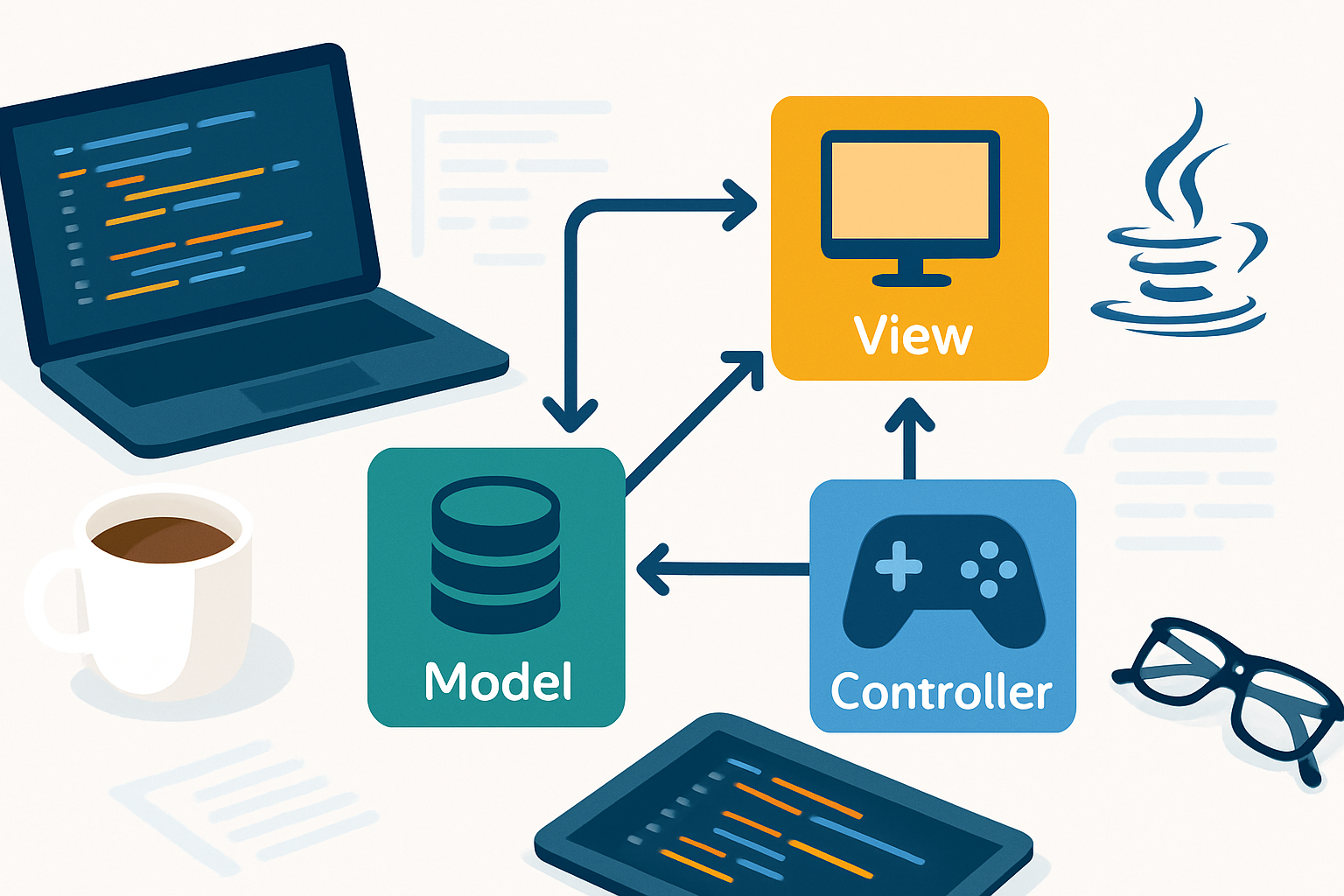 Modèle vue contrôleur java - comment ça fonctionne?