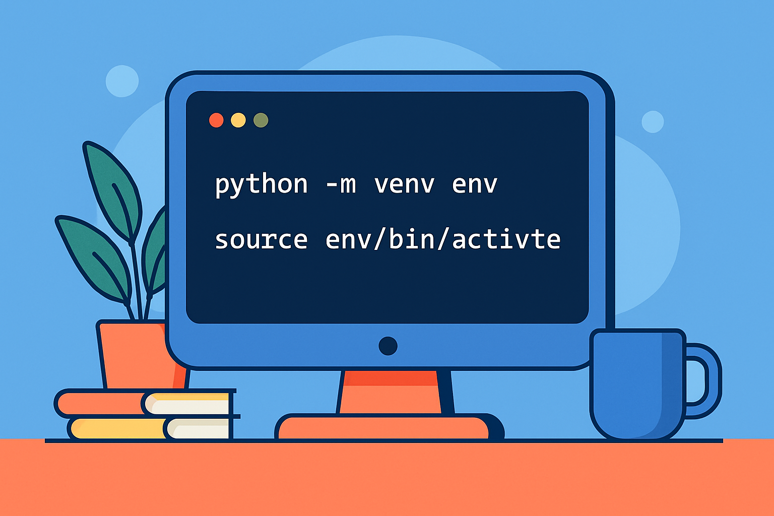 Capture d'écran montrant la création et l'activation d'un environnement virtuel Python sur différents systèmes d'exploitation